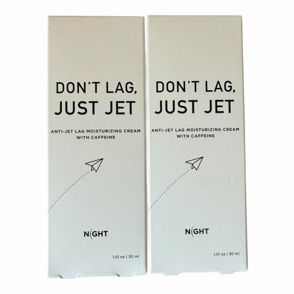 2 NIGHT Skincare Don't Lag Just Jet Anti Jet Lag Moisturizing Cream 30 ml - NIP